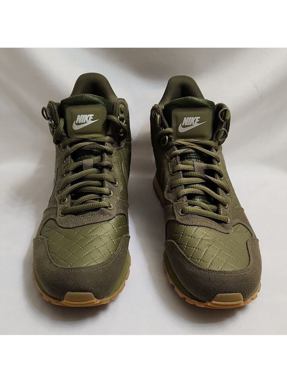 Nike MD Runner 2 Mid Premium High-Top Green Training Sneakers  (W Size 8.5)